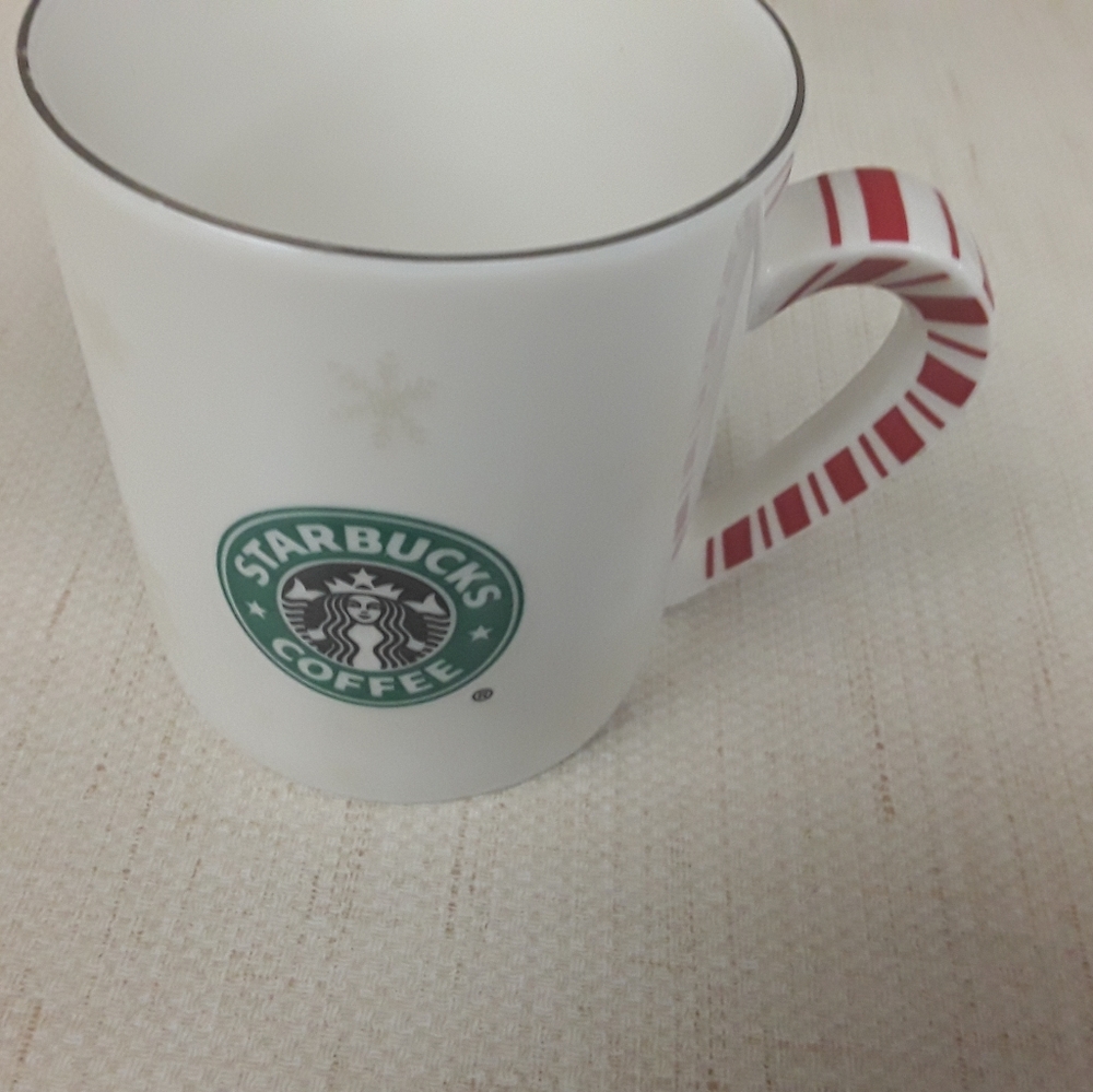 Starbucks Christmas Candycane Snowflake Coffee Mug - Picture 6 of 7